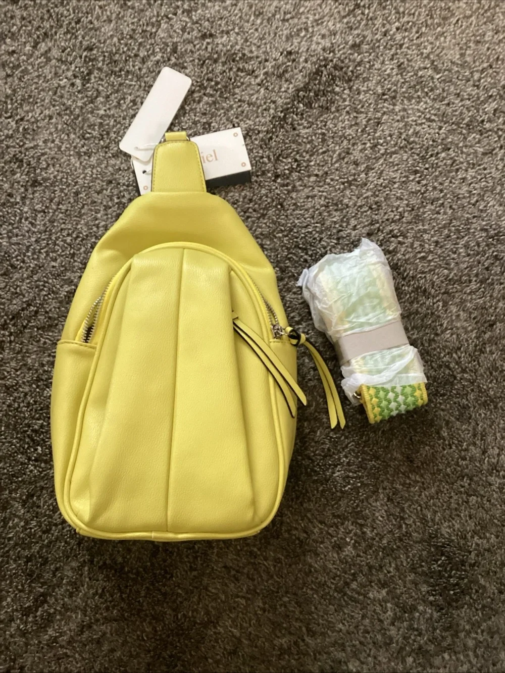 Le Miel Women's Yellow Hobo Crossbody Sling Bag